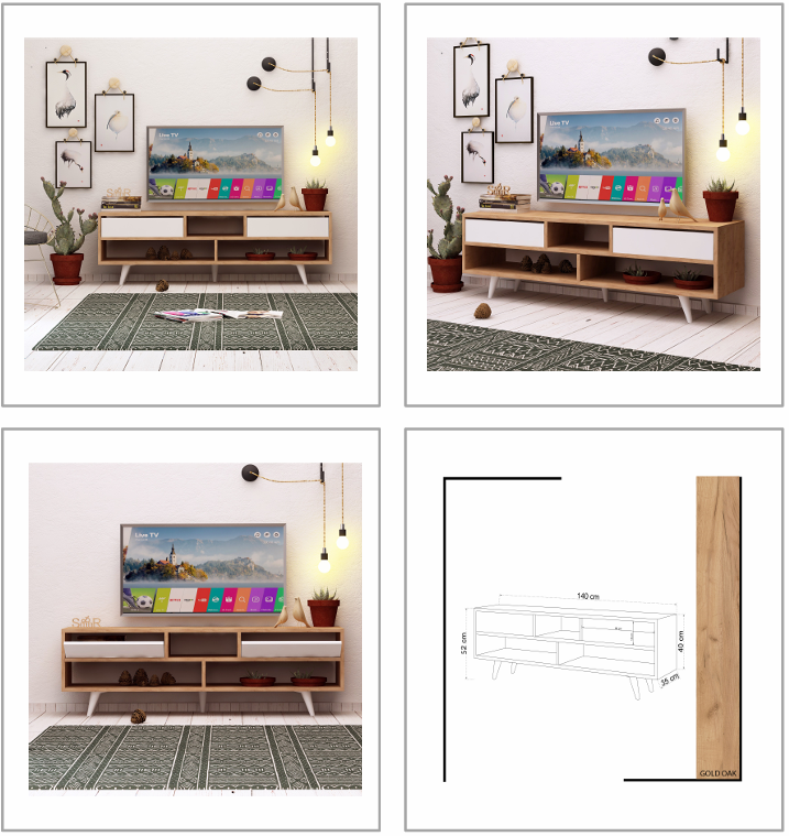 GLASGOW TV Stand – views